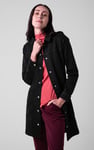 Womens Black Slim Longline Jacket