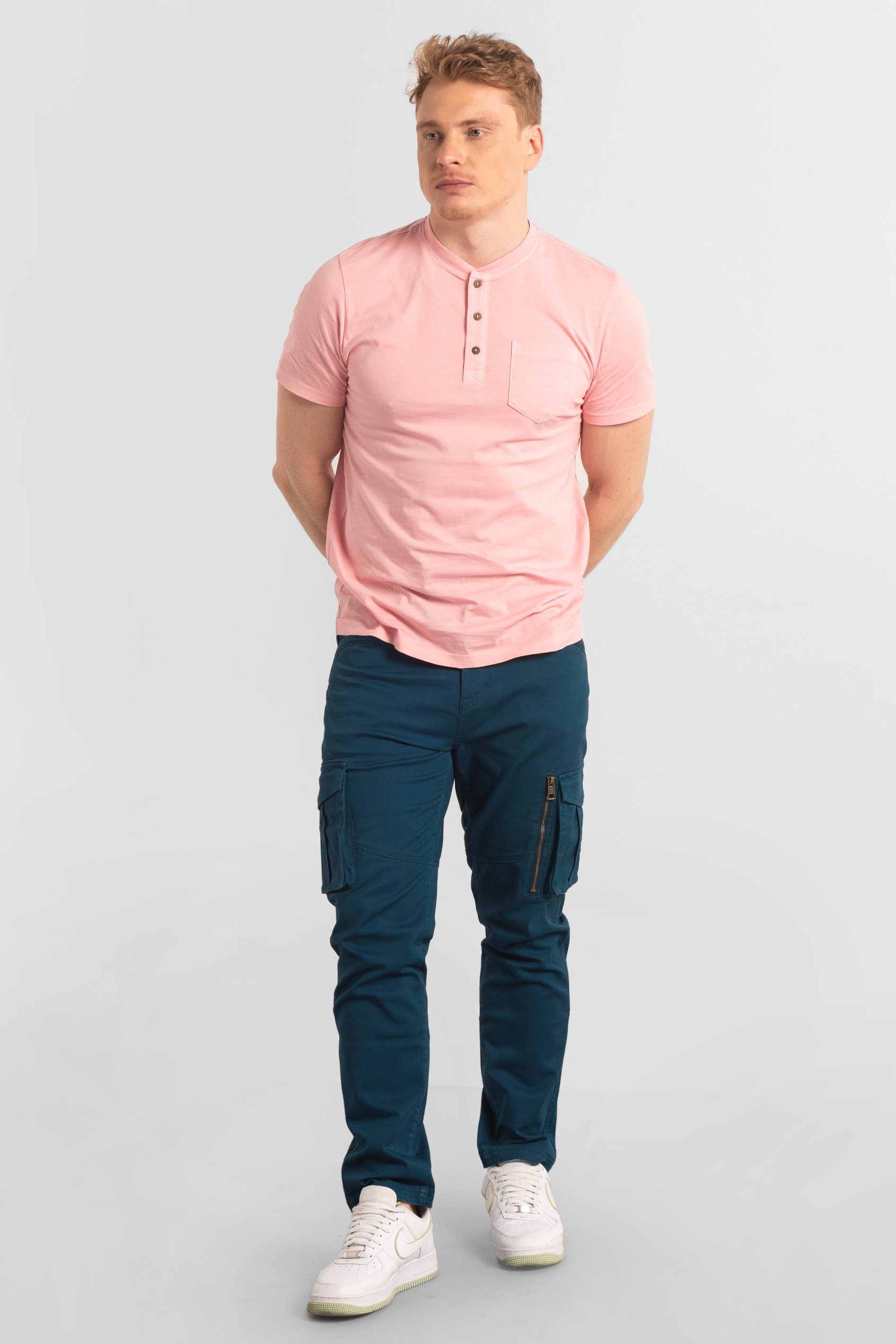 Mens Zip Details Cargo Trouser
