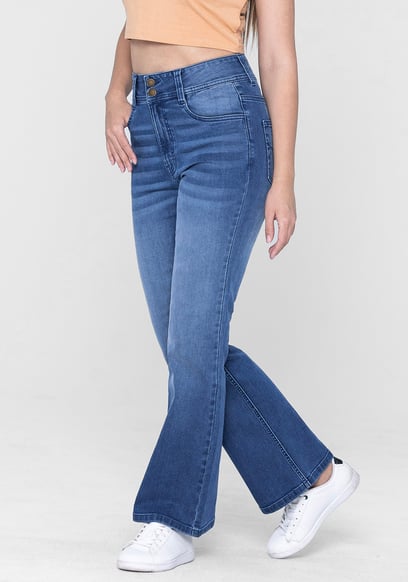 Slim shape Boot cut Jeans