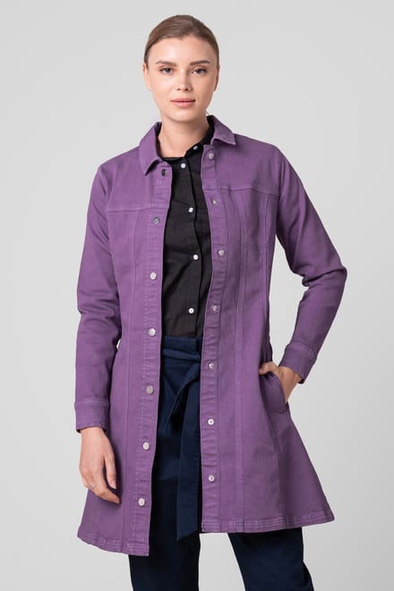 Womens Slim Longline Coloured Jacket