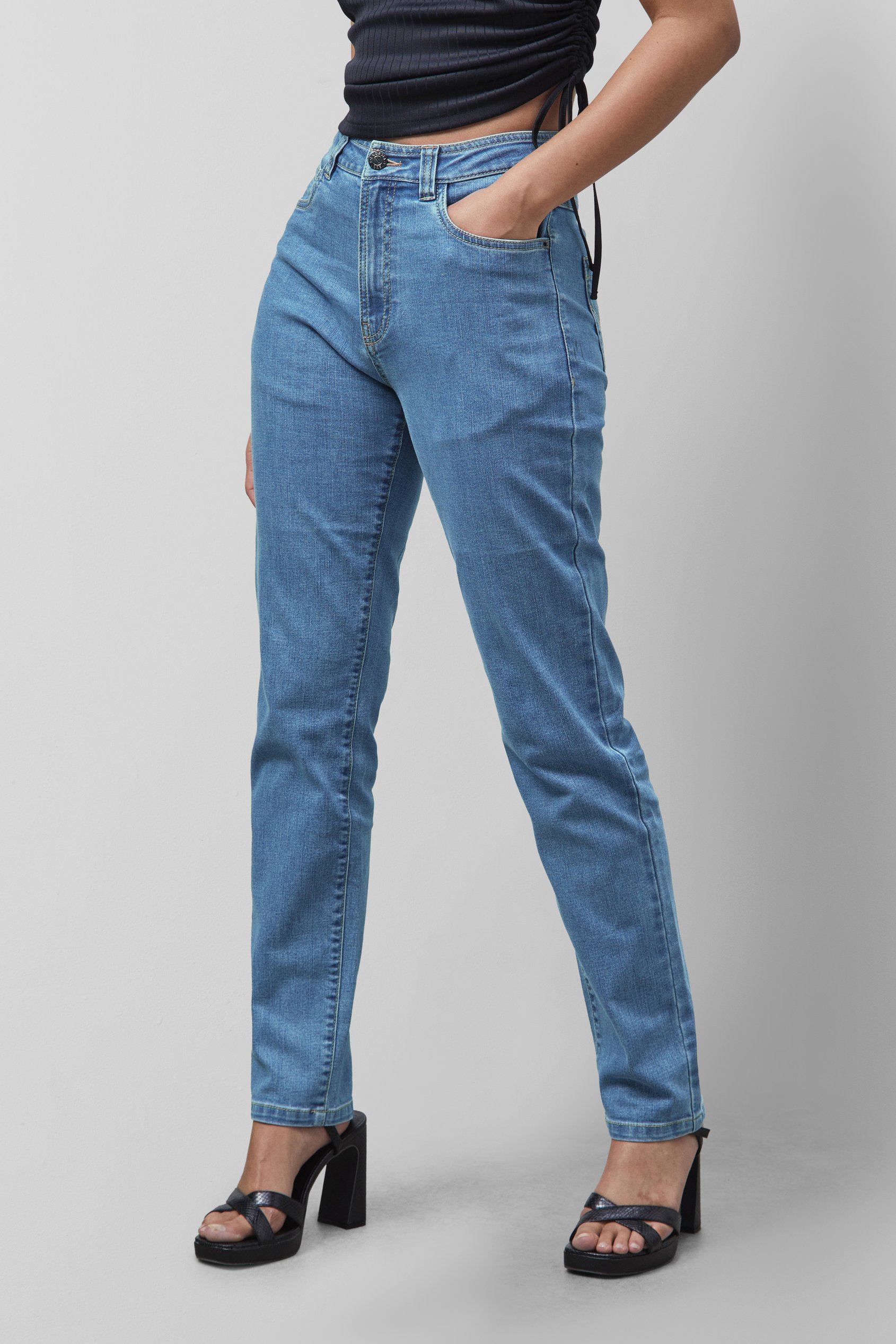 Enorsia Authentic High Waist Boyfriend Jeans