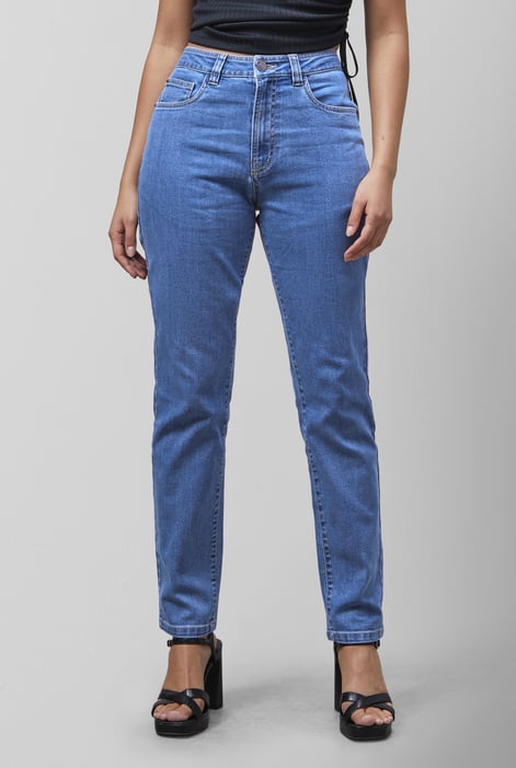 Light Blue Enorsia Authentic High Waist Boyfriend Jeans