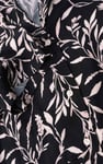 Womens Leaf Print Dress With Collar