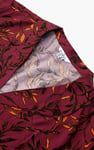 Womens Leaf Print Dress With Collar