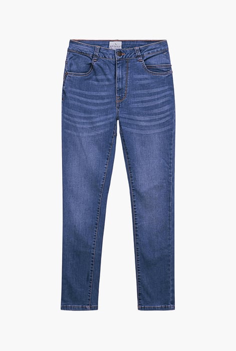 Light Blue Mid Waist Skinny Jeans