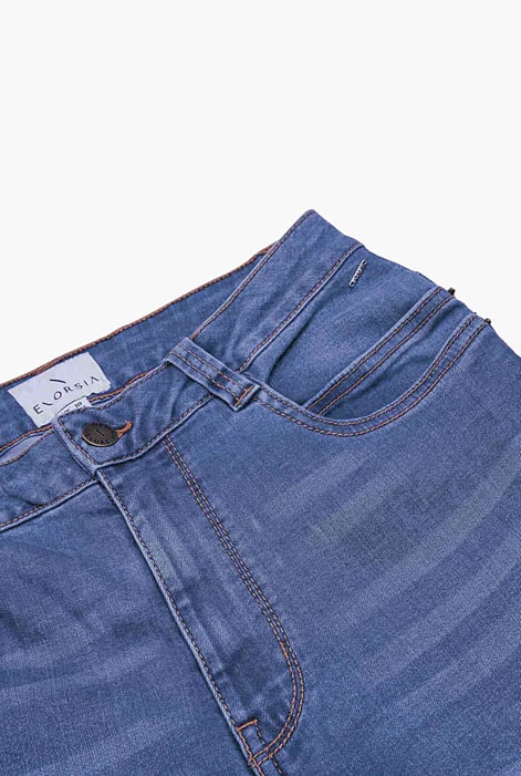Mid Blue Mid Waist Skinny Jeans