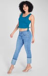 Mid Waist Skinny Jeans