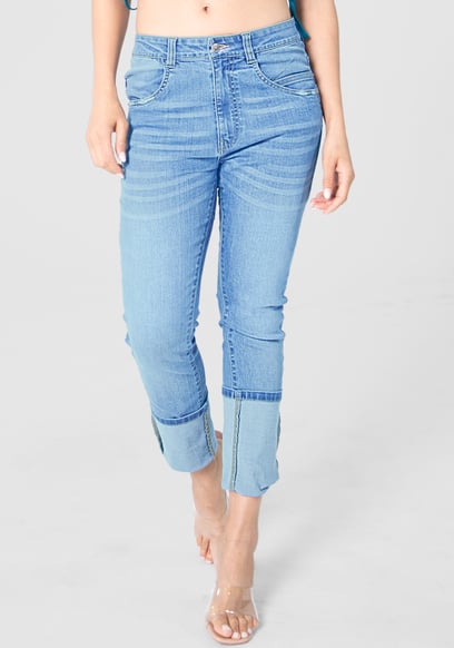 Mid Waist Skinny Jeans
