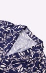 Womens Leaf Print Dress With Collar