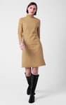 Ribbed Roll Neck Long Sleeve Mini Dress
