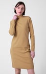 Ribbed Roll Neck Long Sleeve Mini Dress
