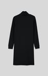 Ribbed Roll Neck Long Sleeve Mini Dress