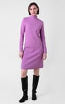 Ribbed Roll Neck Long Sleeve Mini Dress