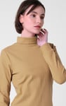 Ribbed Roll Neck Long Sleeve Mini Dress