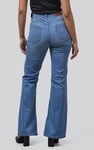 Mid Waist Flare Jeans