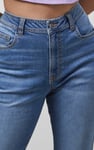 High Waist Girlfriend Fit Leg Jeans