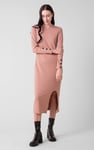 Ruched Button Decor Long Sleeve Tunic Dress