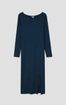Ruched Button Decor Long Sleeve Tunic Dress