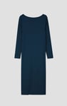 Ruched Button Decor Long Sleeve Tunic Dress