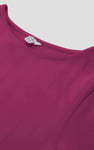 Ruched Button Decor Long Sleeve Tunic Dress