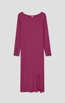 Ruched Button Decor Long Sleeve Tunic Dress