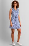 Wild Garden Print Button-Through Shirt Dress