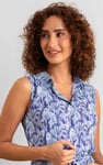 Wild Garden Print Button-Through Shirt Dress