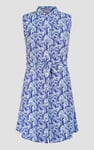 Wild Garden Print Button-Through Shirt Dress