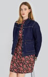 Denim Trucker Jacket With Borg Lining