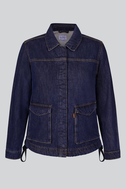 Denim Trucker Jacket With Borg Lining