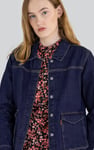 Denim Trucker Jacket With Borg Lining