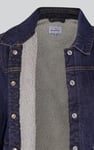 Denim Trucker Jacket With Borg Lining