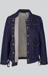 Denim Trucker Jacket With Borg Lining