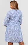 Womens Ditsy Print Mini Tiered Dress