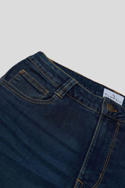 Mid Waist Slim Fit Jeans