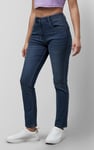 Mid Waist Slim Fit Jeans