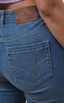 Mid Waist Slim Fit Jeans