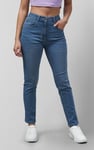 Mid Waist Slim Fit Jeans