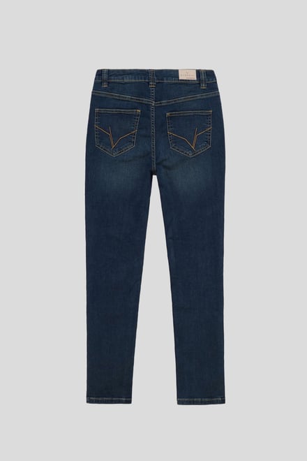 Mid Waist Slim Fit Jeans