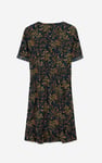 Womens V-neck Button Through Dress