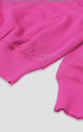 Ribbed Hem Cropped Sweatshirt