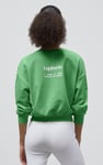 Ribbed Hem Cropped Sweatshirt