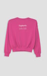 Ribbed Hem Cropped Sweatshirt