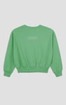 Ribbed Hem Cropped Sweatshirt