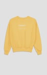 Ribbed Hem Cropped Sweatshirt