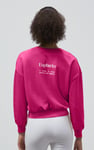 Ribbed Hem Cropped Sweatshirt