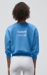 Ribbed Hem Cropped Sweatshirt