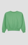 Ribbed Hem Cropped Sweatshirt