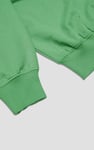 Ribbed Hem Cropped Sweatshirt