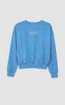 Ribbed Hem Cropped Sweatshirt